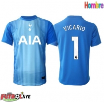 Camiseta Tottenham Hotspur Guglielmo Vicario #1 Portero Visitante Equipación 2025-26 manga corta